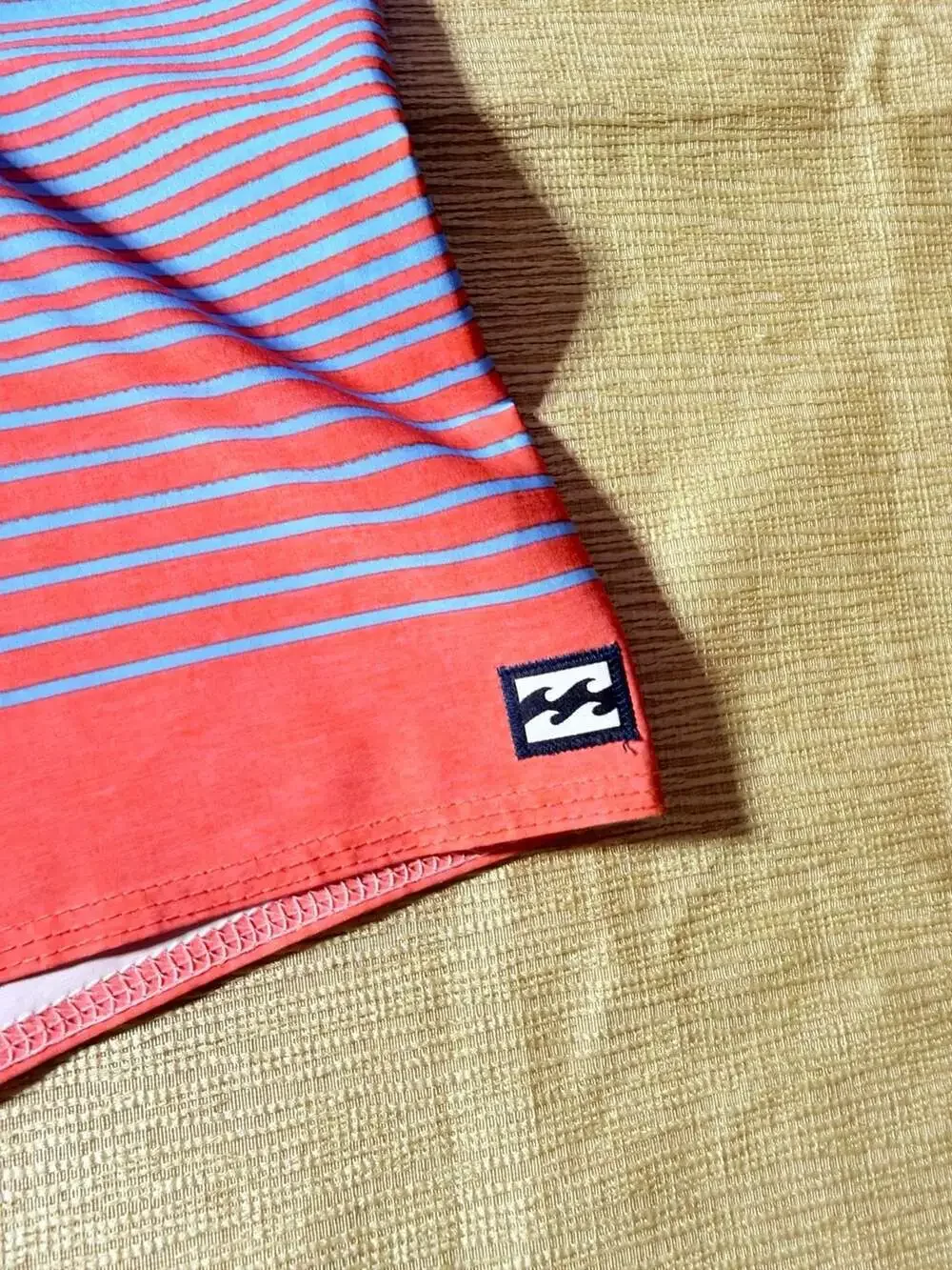 Billabong Recycled All Day Pro Board Shorts, Mens 40, Red & Blue Striped